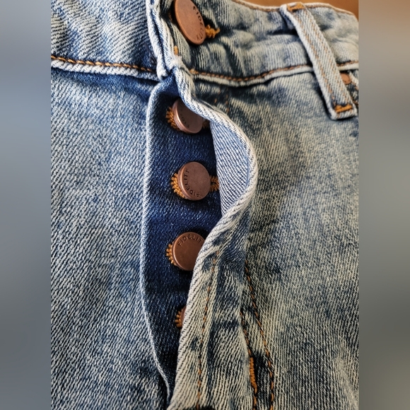Fidelity Jimi Distressed Straight Leg Jeans Womens Size 26 New - Picture 3 of 5